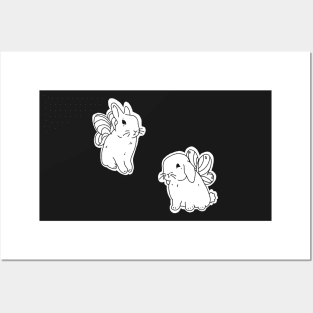 Fairy bunnies stickers Posters and Art